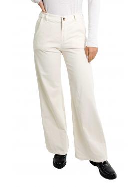 Chino palazzo in velluto a costine fine 